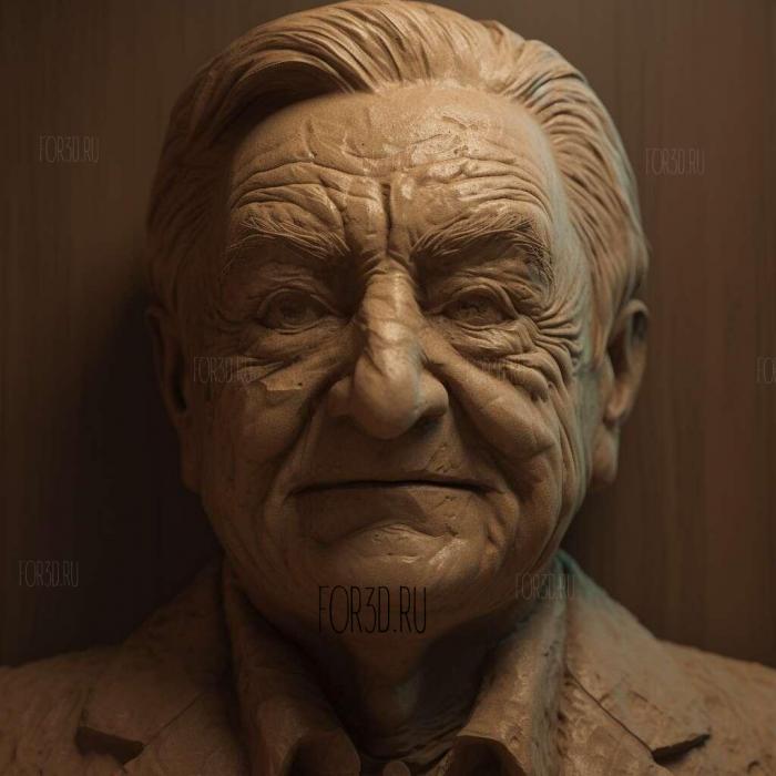 George Soros 2 stl model for CNC